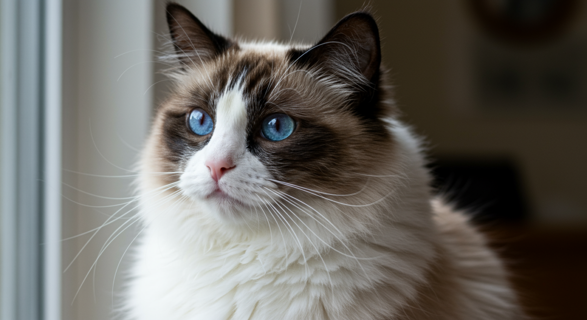 Le Ragdoll bicolore : la robe en V et ses spécificités — chat Ragdoll, chatterie La Rose Boisée