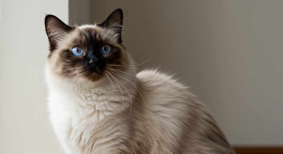 Le Ragdoll colourpoint : l’élégance dans la sobriété — chat Ragdoll, chatterie La Rose Boisée
